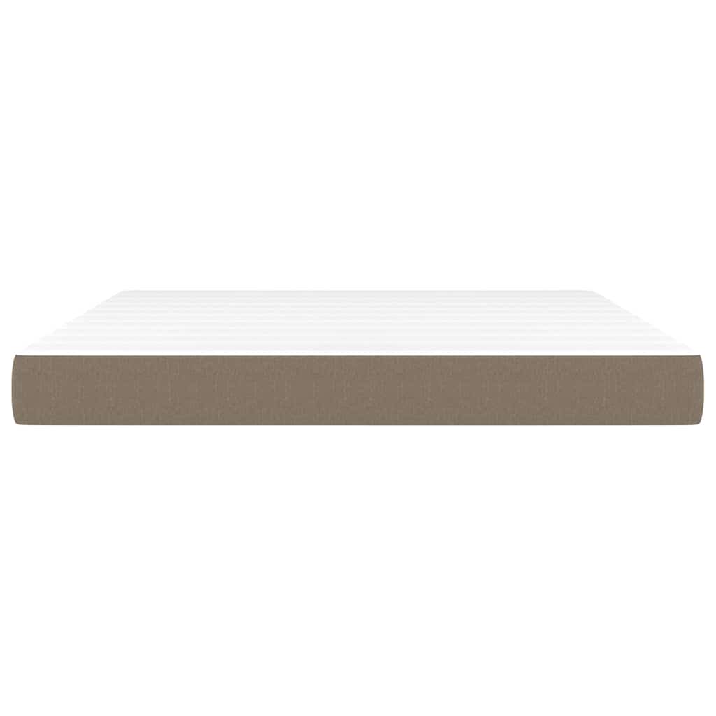 Vidaxl pocketveringmatras medium 160x200x20 cm stof taupe