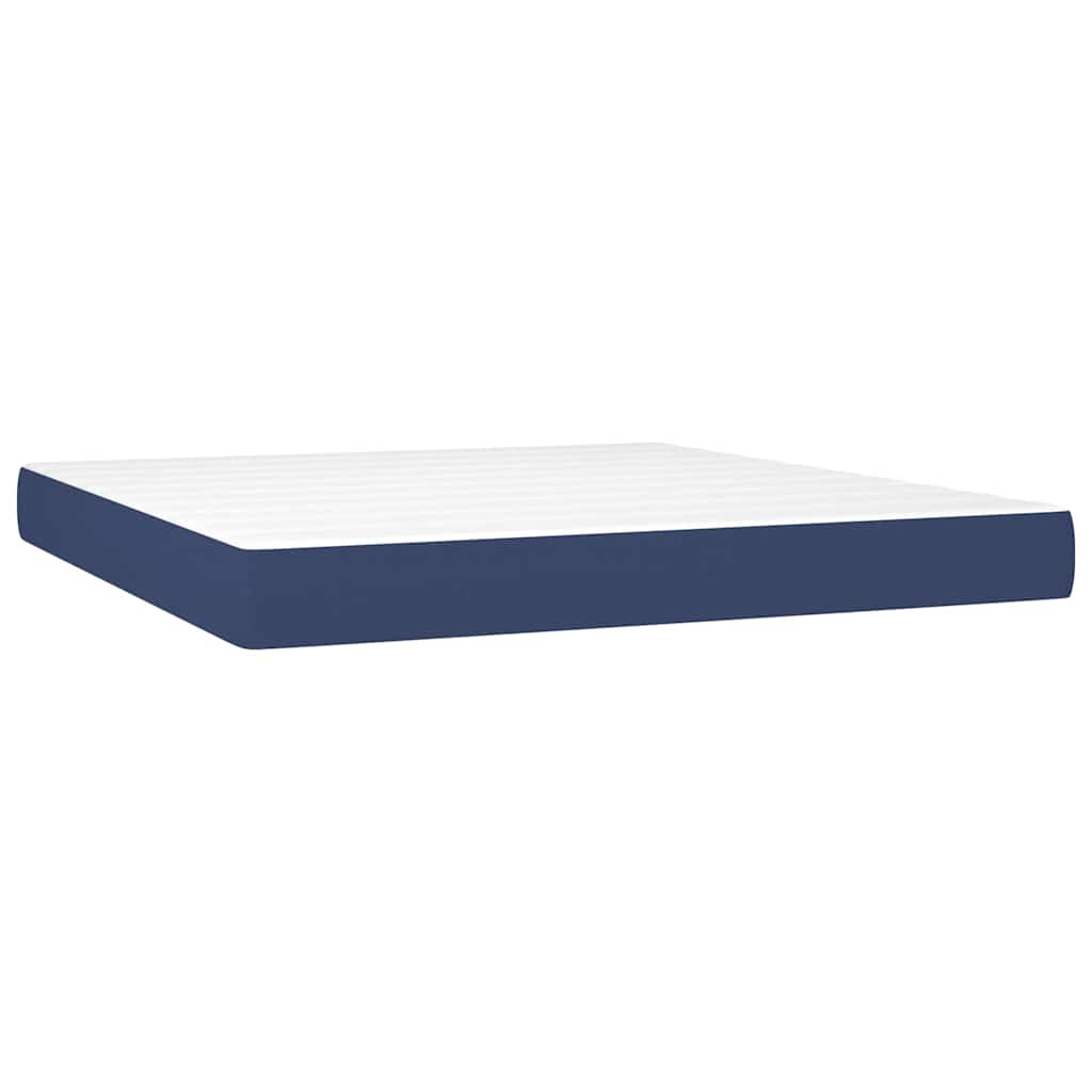 Vidaxl pocketveringmatras medium 160x200x20 cm stof blauw