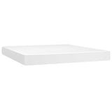 Vidaxl pocketveringmatras medium 160x200x20 cm kunstleer wit
