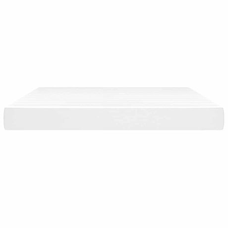 Vidaxl pocketveringmatras medium 160x200x20 cm kunstleer wit