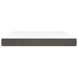 Vidaxl pocketveringmatras medium 160x200x20 cm fluweel donkergrijs