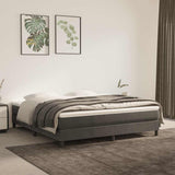 Vidaxl pocketveringmatras medium 160x200x20 cm fluweel donkergrijs