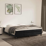 Vidaxl pocketveringmatras medium 160x200x20 cm fluweel zwart