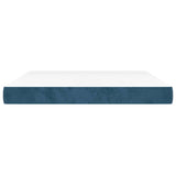 Vidaxl pocketveringmatras medium 160x200x20 cm fluweel donkerblauw