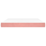 Vidaxl pocketveringmatras medium 160x200x20 cm fluweel roze