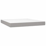 Vidaxl pocketveringmatras medium 180x200x20 cm stof lichtgrijs