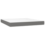 Vidaxl pocketveringmatras medium 180x200x20 cm stof donkergrijs