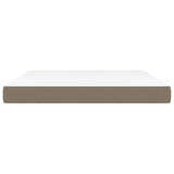 Vidaxl pocketveringmatras medium 180x200x20 cm stof taupe