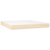 Vidaxl pocketveringmatras medium 180x200x20 cm stof crèmekleurig