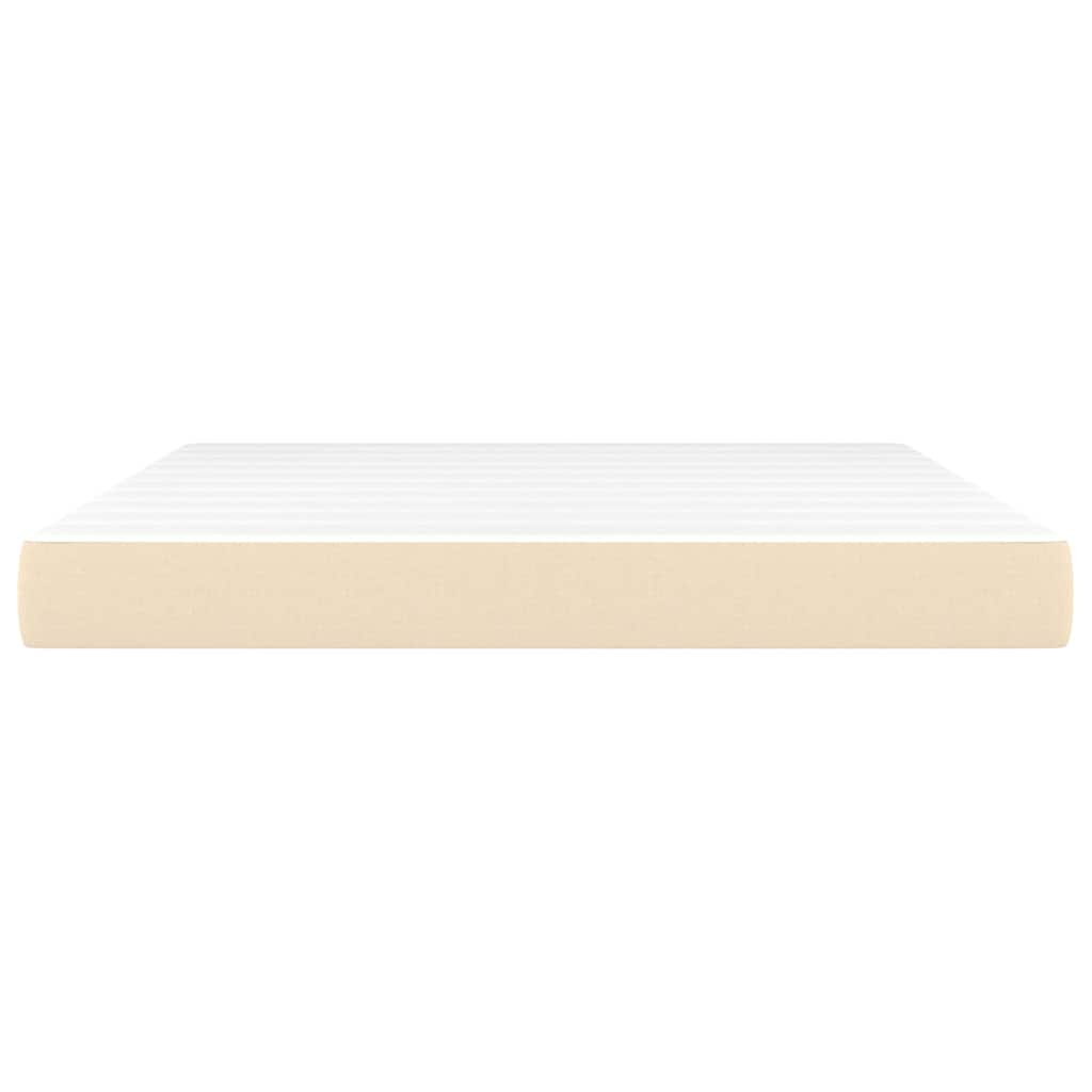Vidaxl pocketveringmatras medium 180x200x20 cm stof crèmekleurig