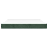 Vidaxl pocketveringmatras medium 180x200x20 cm fluweel donkergroen