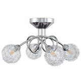 Vidaxl plafondlamp met gaasdraad kappen voor 4 x g9 led
