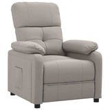Vidaxl fauteuil verstelbaar stof taupe