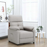 Vidaxl fauteuil verstelbaar stof taupe