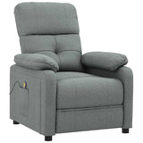 Vidaxl massagestoel stof donkergrijs