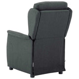 Vidaxl massagestoel met kussen donkergrijs 93.5 x 67.5 x 101.5 cm stof