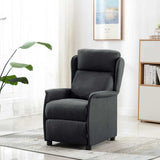 Vidaxl massagestoel met kussen donkergrijs 93.5 x 67.5 x 101.5 cm stof