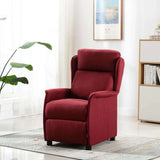 Vidaxl massagestoel met kussen wijn 93.5 x 67.5 x 101.5 cm stof