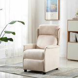 Vidaxl massagestoel met kussen crème 93.5 x 67.5 x 101.5 cm stof