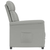 Vidaxl fauteuil lichtgrijs 96,5 x 70,5 x 95 cm microvezel