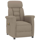 Vidaxl massagestoel met kussen taupe 70.5 x 96.5 x 95 cm stof