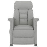 Vidaxl massagestoel lichtgrijs 70.5 x 96.5 x 95 cm polyester
