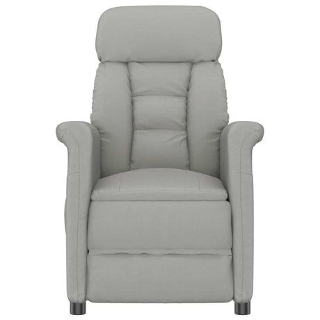 Vidaxl massagestoel lichtgrijs 70.5 x 96.5 x 95 cm polyester