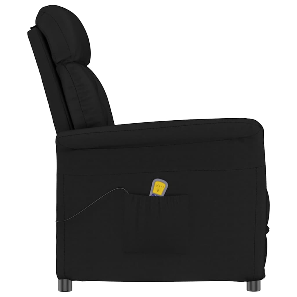 Vidaxl massagestoel met kussen zwart 70.5 x 96.5 x 95 cm kunstleer