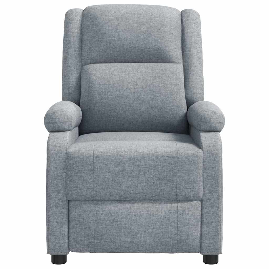 Vidaxl fauteuil verstelbaar stof lichtgrijs