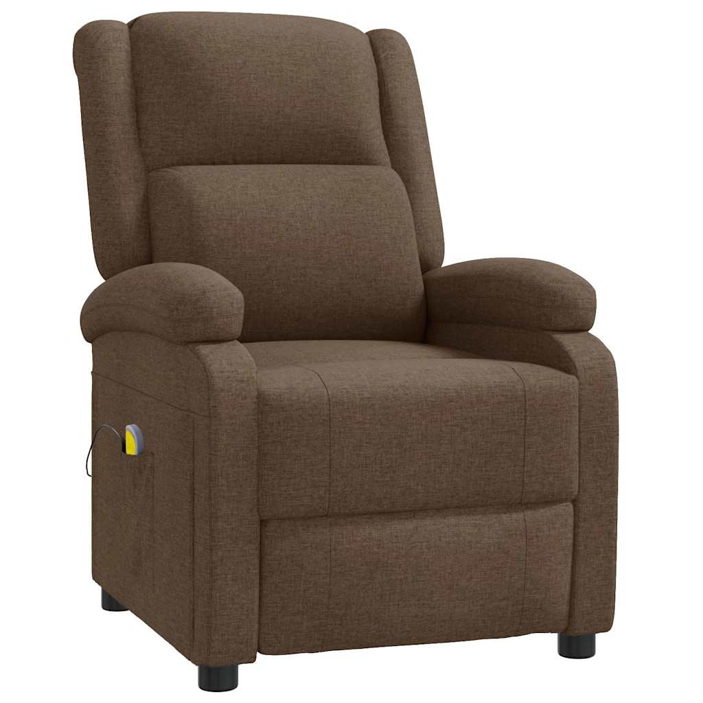 Vidaxl massagestoel stof bruin