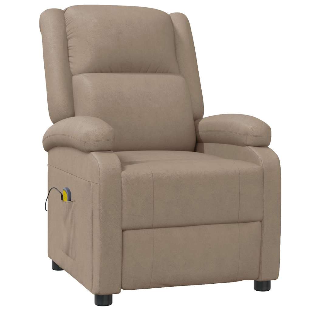 Vidaxl massagestoel kunstleer cappuccinokleurig