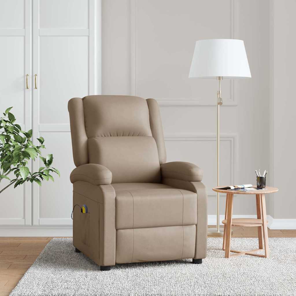Vidaxl massagestoel kunstleer cappuccinokleurig