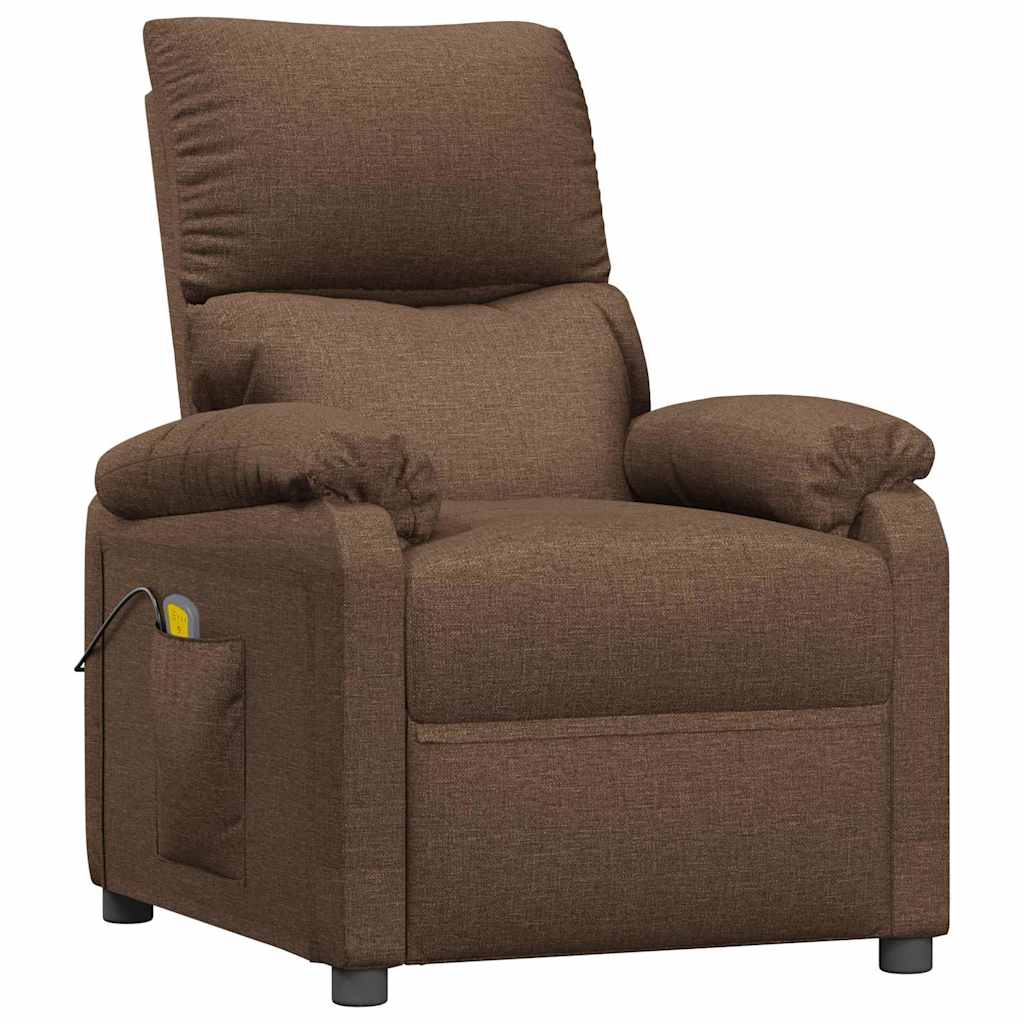 Vidaxl massagestoel stof bruin