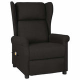 Vidaxl massagestoel stof zwart