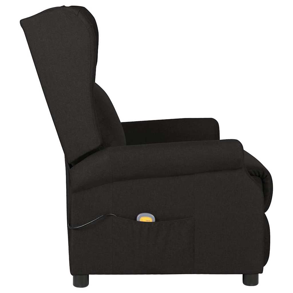 Vidaxl massagestoel stof zwart