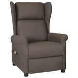 Vidaxl massagestoel stof bruin