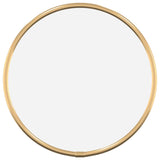 Espejo de pared Vidaxl alrededor de Ø20 cm de oro