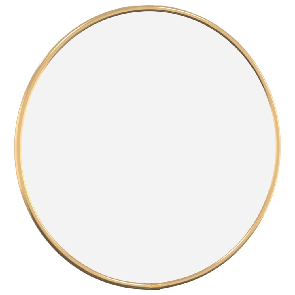 Espejo de pared Vidaxl alrededor de Ø30 cm de oro