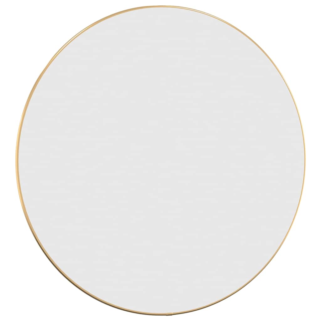 Vidaxl wandspiegel rond ø60 cm goudkleurig