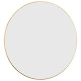 Vidaxl Wall Mirror Round Ø60 cm guldfarvet