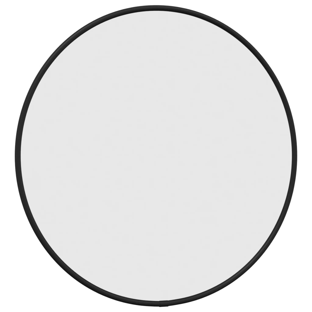 Vidaxl Wall Mirror Round Ø40 cm sort