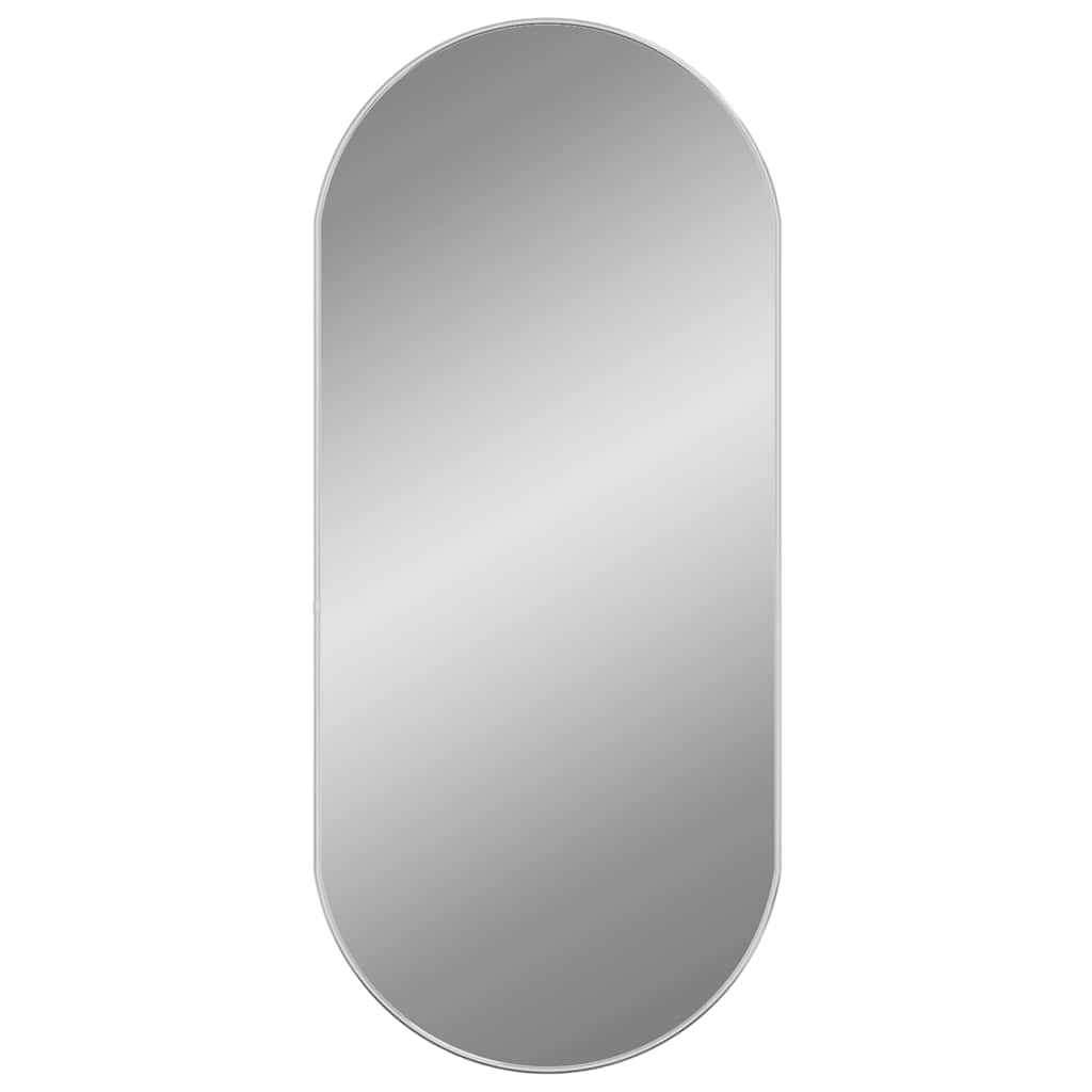 Vidaxl Wall Mirror 100x45 cm owalny srebrny kolor