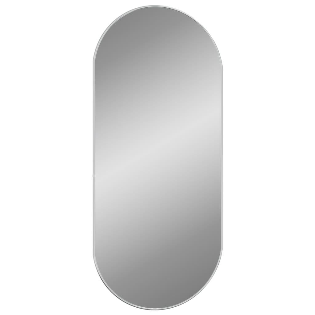 Vidaxl Wall Mirror 100x45 cm owalny srebrny kolor