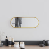 Vidaxl Wall Mirror 40x15 cm Oválné zlaté barvy