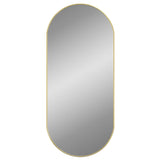 Vidaxl Wall Mirror 100x45 cm owalny złoty kolor