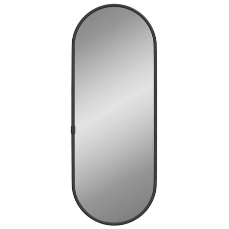 Vidaxl wandspiegel 40x15 cm ovaal zwart