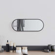 Vidaxl wandspiegel 40x15 cm ovaal zwart