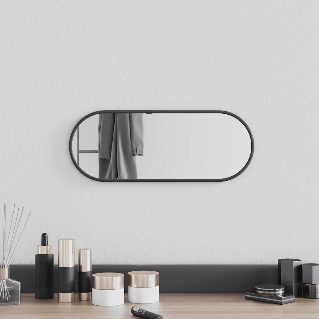 VidaXL wall mirror 40x15 cm oval black