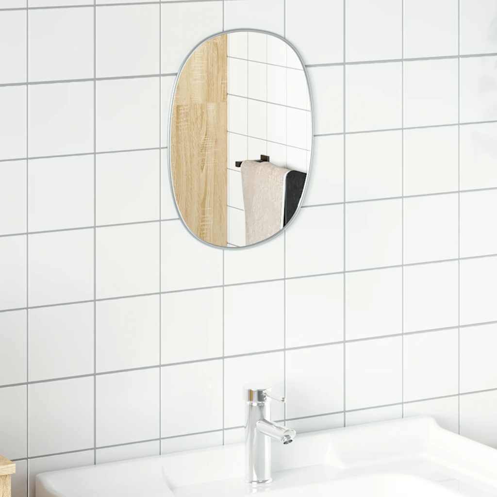 Vidaxl wandspiegel 40x30 cm zilverkleurig