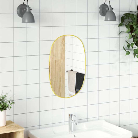 Vidaxl wandspiegel 50x35 cm goudkleurig